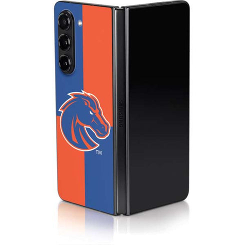 Boise State University Broncos Checkered Galaxy Z Fold5 5G Skin